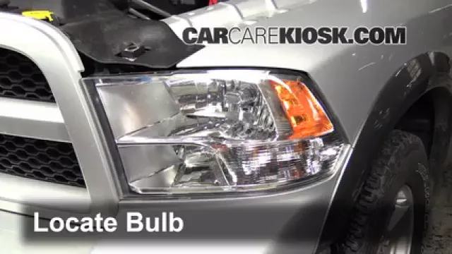 2012 Ram 1500 SLT 5.7L V8 Crew Cab Pickup Lights Headlight (replace bulb)